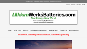 LithiumWerks - Lithium Iron Phospate Batteries | StorTronics ... - 123 battery company