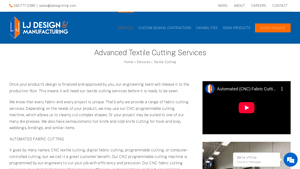 Advanced Textile Cutting Services | LJ Design & Manufacturing - fabric cutter factory