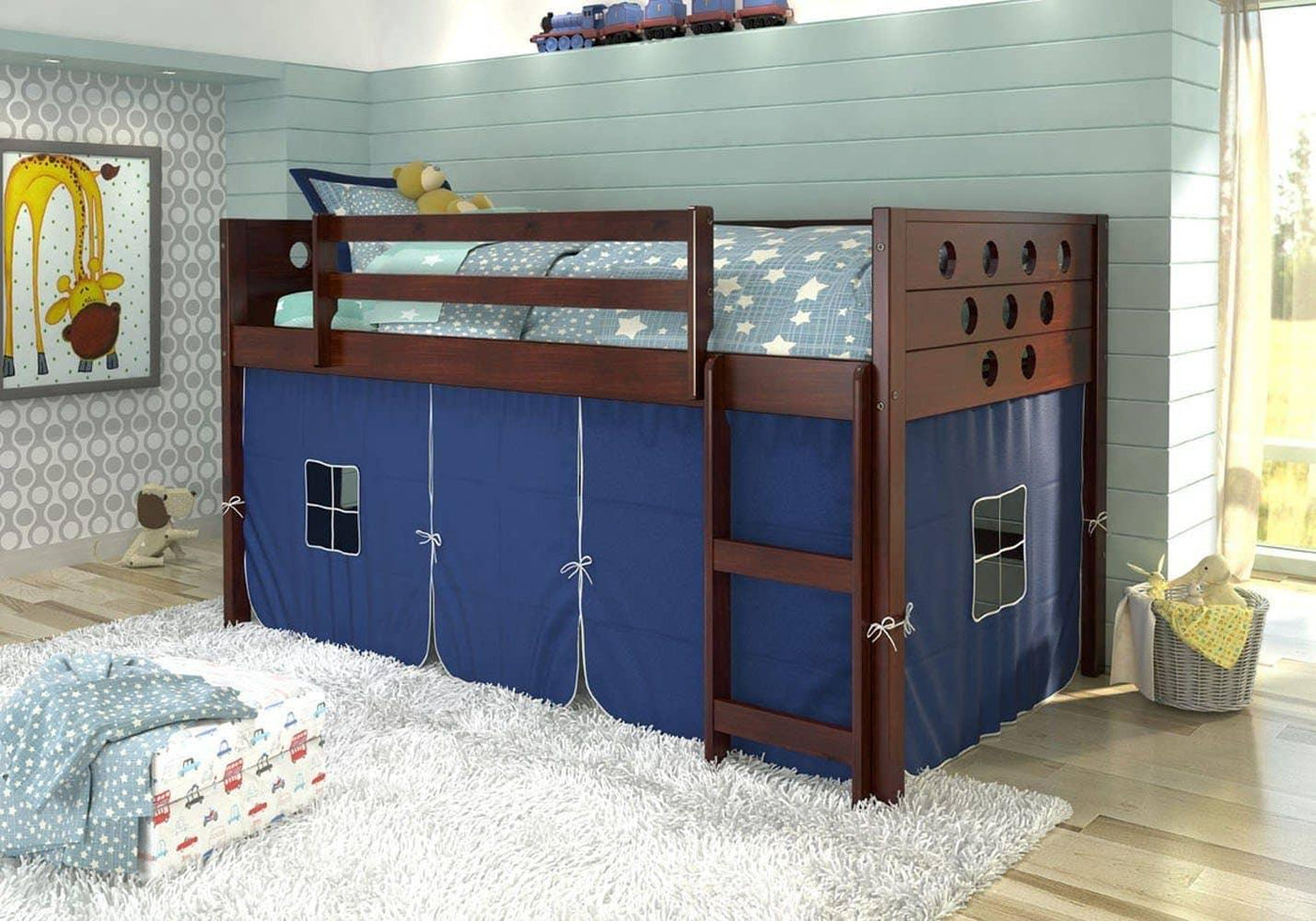 A relevant stock photo of loft bed custom in a typical setting.