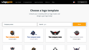 Create a professional gun logo with our logo maker in under 5 minutes - gun manufacturer logos