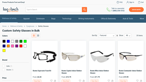 Custom Safety Glasses in Bulk - Logotech - safety sunglasses bulk
