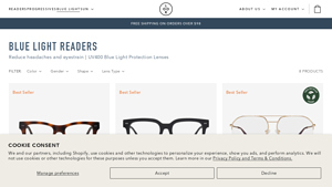 Blue Light Readers | Stylish & High Quality Readers - look optic - best blue light glasses company