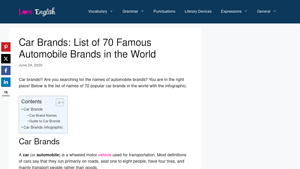 Car Brands: List of 70 Famous Automobile Brands in the World - name a car manufacturer
