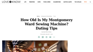 How Old Is My Montgomery Ward Sewing Machine? Dating Tips - montgomery ward manufacturer