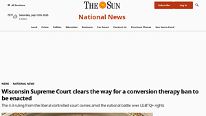 Wisconsin Supreme Court clears way to enact a conversion therapy ... - supreme chair company