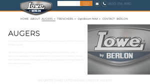 Auger Attachments | Lowe Manufacturing Inc. - hydraulic auger manufacturer usa