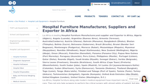 Hospital Furniture Manufacturer, Suppliers and Exporter in Africa - hospital furniture manufacturer