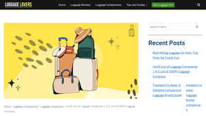 HUGE List of Luggage Companies | A-Z List of EVERY Luggage Company - ricardo luggage manufacturer