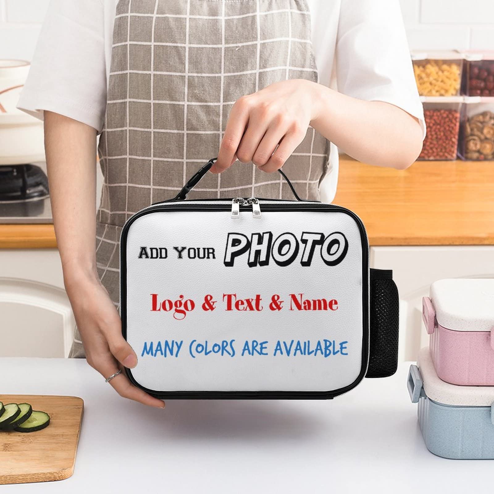 A relevant stock photo of lunch bag custom in a typical setting.
