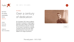 Our history - Lundbeck - lexapro manufacturer website