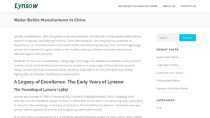 Lynsow - Water Bottle Manufacturer in China Since 1989 - water bottle manufacturer