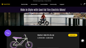 Macfox Electric Bikes for Sale | Fat Tire Long Range eBike - electric commuter bike factory