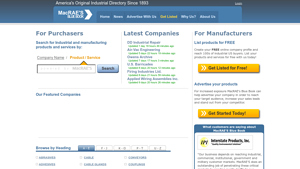 Online Industrial and Manufacturing Directory |MacRAE'S Blue Book - manufacturer supplier