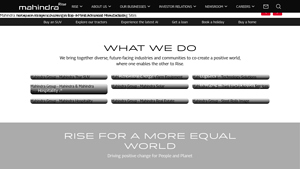 The Mahindra Group Official Website | Together We Rise - main manufacturer