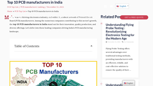 Top 10 PCB manufacturers in India - Mainpcba One-stop PCB Assembly ... - manufacturer of pcb in india
