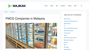 FMCG Companies in Malaysia 2025 - majikan.my - fmcg manufacturer