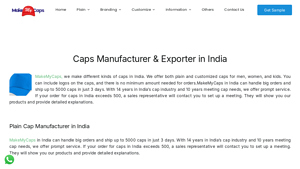 Cap Manufacturer in India-Wholesale Cap Supplier in India - Make My Caps - cap manufacturer