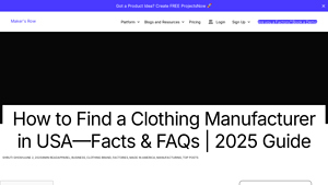 How To Find A Clothing Manufacturer In The USA | 2025 Guide - manufacturer for clothing brand