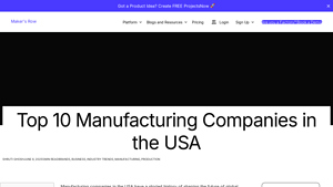 Top 10 Manufacturing Companies in the USA - Maker's Row - best manufacturer