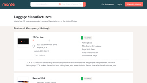Luggage Manufacturers | United States - Manta.com - ricardo luggage manufacturer