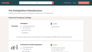Fire Extinguishers Manufacturers | United States - Manta.com - fire extinguisher manufacturer