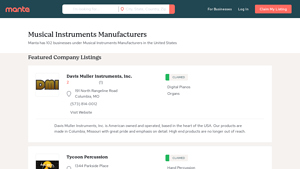 Musical Instruments Manufacturers | United States - Manta.com - manufacturer of musical instruments