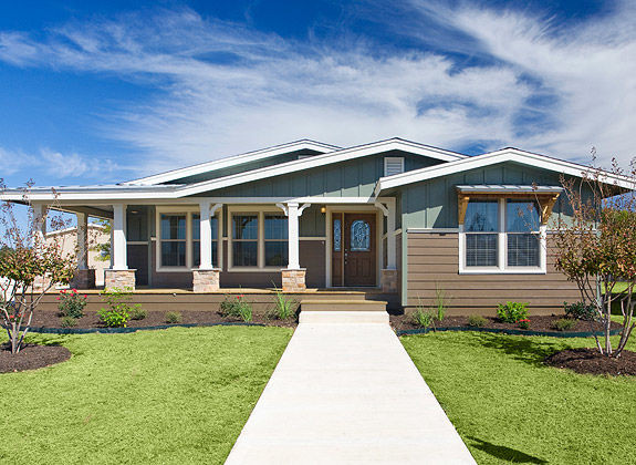 A relevant stock photo of manufactured homes custom in a typical setting.