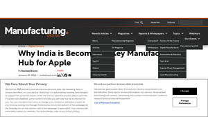 Why India is Becoming a Key Manufacturing Hub for Apple - apple manufacturer company