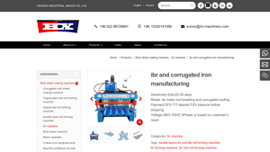 ibr and corrugated iron manufacturing chromadek roofing forming ... - corrugated iron factory