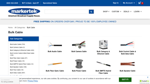 Bulk Cable | Fiber, Audio & Video - Markertek - audio cable bulk