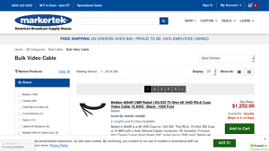 Where to Buy Bulk Video Cable | Coax Cable | Shop Markertek - rg6 cable bulk