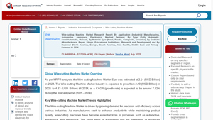 Wire cutting Machine Market Size, Growth, Trends Report 2034 - wire cutting machine company