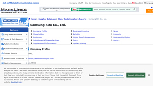 Samsung SDI Co., Ltd. - MarkLines Automotive Industry Portal - samsung battery company