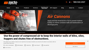 Air Cannons - Improve Flow in Silos & Storage Vessels - compressed air can bulk