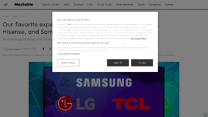 4 Best TV brands: LG, Samsung, TCL, and Hisense make ... - Mashable - best tv manufacturer