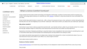 What is Active Comfort Furniture? - comfort furniture factory
