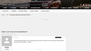 Dash cam recommendations? | MaverickTruckClub - best dashcam company