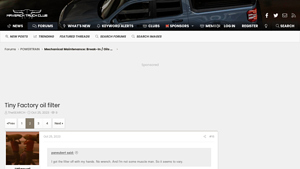 Tiny Factory oil filter | Page 2 | MaverickTruckClub - car oil filter factory