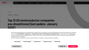 Top 12 US semiconductor companies you should know in 2025 - largest chip manufacturer