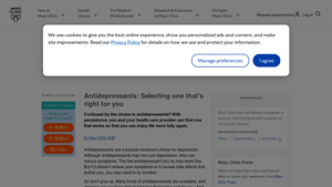 Antidepressants: Selecting one that's right for you - Mayo Clinic - lexapro manufacturer website