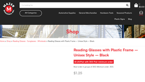 Reading Glasses, Plastic Frame Readers, Assorted Strength - reading glasses bulk