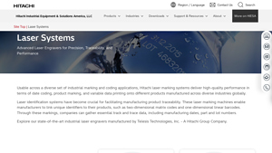 Industrial Laser Marking Systems - Hitachi IESA - laser marking machine factory