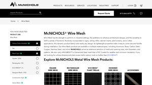 Metal Wire Mesh & Wire Cloth In-Stock | McNICHOLS® - welded mesh factory
