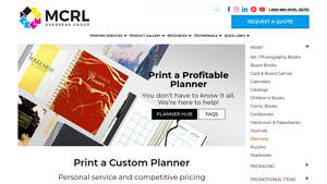 Planners Printing - MCRL Overseas Group - custom planner manufacturer