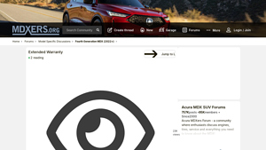 Extended Warranty - Acura MDX SUV Forums - acura manufacturer warranty