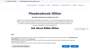 Meadowbrook Glitter - Bulk Glitter Supplier, Manufacturer, Glitter Company - glitter manufacturer