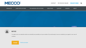 MECCO: Laser Engraving, Pin Marking, Traceability Systems - laser marking machine factory
