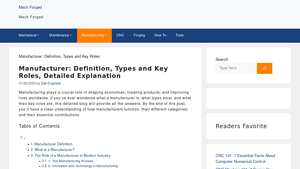 Manufacturer: Definition, Types and Key Roles, Detailed Explanation - product manufacturer