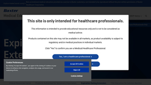 Expiration Dating Extension - meded.baxter.com - baxter manufacturer