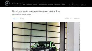 World premiere of next generation smart electric drive - MBUSA Newsroom - smart car manufacturer